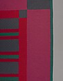 Quilt, Split Bars pattern, Amish maker, Wool and cotton, American