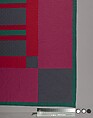 Quilt, Split Bars pattern, Amish maker, Wool and cotton, American