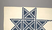 Quilt, Star pattern, Eliza Smith Barber, Cotton, American