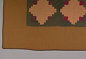 Quilt, Log Cabin pattern, Cotton, American