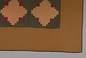 Quilt, Log Cabin pattern, Cotton, American