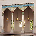 Architectural Elements from Laurelton Hall, Oyster Bay, New York, Designed by Louis C. Tiffany (American, New York 1848–1933 New York), Limestone, ceramic, and Fravrile glass, American
