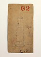 Vase Nº 2980, Tiffany & Co. American, Ink, graphite, and crayon on heavy cream board/card, American