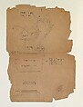 Pitcher No 7082, Tiffany & Co. American, Ink, wax pencil, and graphite on brown board, American