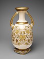 Vase, Ott and Brewer (American, Trenton, New Jersey, 1871–1893), Porcelain, American