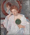 Denise at Her Dressing Table, Mary Cassatt  American, Oil on canvas, American