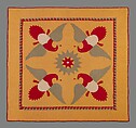 Quilt, Four Eagles pattern, Cotton, American
