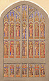 Design for a seven lancet window, Louis C. Tiffany  American, Watercolor, pen and brown ink, and graphite on artist board, American