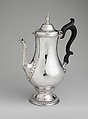 Coffeepot, Ephraim Brasher (American, baptized 1744–1810), Silver, American