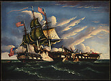 The Constitution and the Guerriere, Thomas Chambers American, Oil on canvas, American