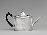 Teapot, John A. Schanck (New Jersey 1774–1864 New Jersey), Silver, American