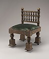 Chair, Lockwood de Forest  American, Brass over teak, Indian (American market)