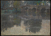 The Bridge at Grez, Robert W. Vonnoh American, Oil on canvas, American