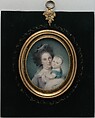 Mrs. Charles Willson Peale (Rachel Brewer) and Baby Eleanor, Charles Willson Peale  American, Watercolor on ivory, American