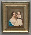 Mrs. William Gordon Ver Planck and Her Son Samuel Hopkins Ver Planck, Watercolor on ivory, American
