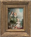 The Children of Homer Ramsdell, Esq., Thomas Seir Cummings American, born England, Watercolor on ivory, American