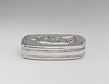 Snuffbox, Probably John Targee (American, ca. 1774–1850), Silver, American