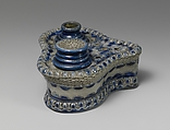 Inkstand, William Crolius, Stoneware, American