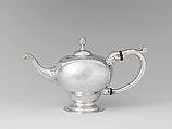 Teapot, Joseph Edwards Jr. (1737–1783), Silver, American