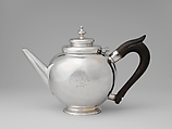 Teapot, Benjamin Wynkoop Jr. (baptized 1705–1766), Silver, American