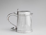 Tankard, Bartholomew Schaats (American, Schenectady, New York ca. 1683–1758 New York), Silver, American