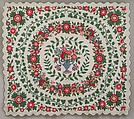 Floral Applique Quilt, Emeline Travis Ludington (1820–1887), Cotton, American