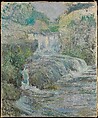 Waterfall, John Henry Twachtman  American, Oil on canvas, American