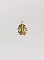 Pendant, Marcus and Co. (American, New York, 1892–1942), Arizona turquoise, demantoid garnets, and gold, American