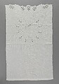 Embroidered Show Towel, Bertha Terrell Udell  American, Embroidered linen, American