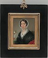 Mrs. Israel Thorndike (Sarah Dana), George Lethbridge Saunders American, Watercolor on ivory, American