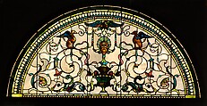 Stained Glass Lunette from the Cornelius Vanderbilt II House, New York, John La Farge American, Leaded opalescent glass, American