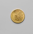 United States Ten-dollar Gold Piece, Augustus Saint-Gaudens (American, Dublin 1848–1907 Cornish, New Hampshire), Gold, American