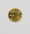 United States Twenty-dollar Gold Piece, Augustus Saint-Gaudens (American, Dublin 1848–1907 Cornish, New Hampshire), Gold