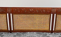 Sofa, Attributed to Duncan Phyfe (American (born Scotland), near Lock Fannich, Ross-Shire, Scotland 1768/1770–1854 New York), Mahogany, tulip poplar, cane, gilded brass, American