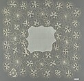 Handkerchief, Silk, embroidered net, Paraguayan