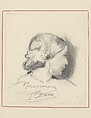 Maria Cooley Cropsey, James Edward Freeman, Graphite on off-white wove paper, American