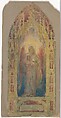 Design for "Angel of Faith" window, Louis C. Tiffany (American, New York 1848–1933 New York), Watercolor, gouache, and graphite on paper [photostat?] mounted on board, American