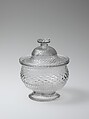 Sugar Bowl, Blown-molded glass, American