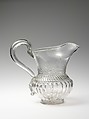 Pitcher, Blown-molded glass, American