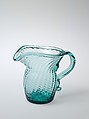 Cream pitcher, Blown-molded glass, American
