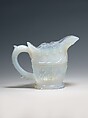 Cream pitcher, Boston & Sandwich Glass Company  American, Pressed glass, American