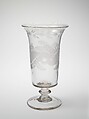 Celery vase, Benjamin Bakewell & Co. or, Blown and engraved glass, American