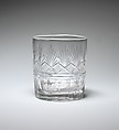 Tumbler, Bakewell, Page & Bakewell (1808–1882), Blown and cut glass; clay cameo, American
