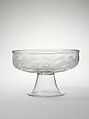 Compote, Benjamin Bakewell & Co. or, Blown-molded and engraved glass, American