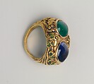 Ring, Florence Koehler (1861–1944), Gold, emerald, sapphire, and enamel