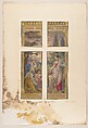 Design for  window, Mr. J.C. Williams, All Saints' Chapel, Atlanta, Georgia, Louis C. Tiffany (American, New York 1848–1933 New York), Watercolor, ink, graphite, and white gouache, American