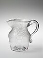 Pitcher, Boston & Sandwich Glass Company  American, Blown glass with applied decoration, American