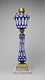 Lamp, Boston & Sandwich Glass Company  American, Blown and cut glass, marble, brass, American