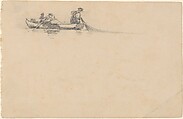 Fishermen with Nets, John Singer Sargent (American, Florence 1856–1925 London), Graphite on off-white wove paper, American