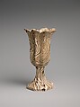 Celery vase, United States Pottery Company (1852–58), Earthenware, American